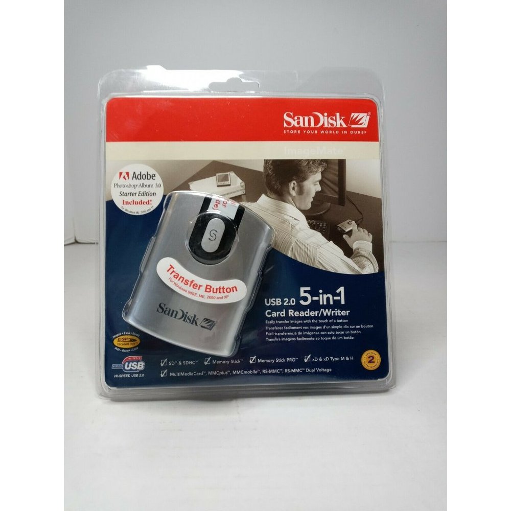 San Disk Image Mate USB 2.0 5 in 1 Card Reader / Writer